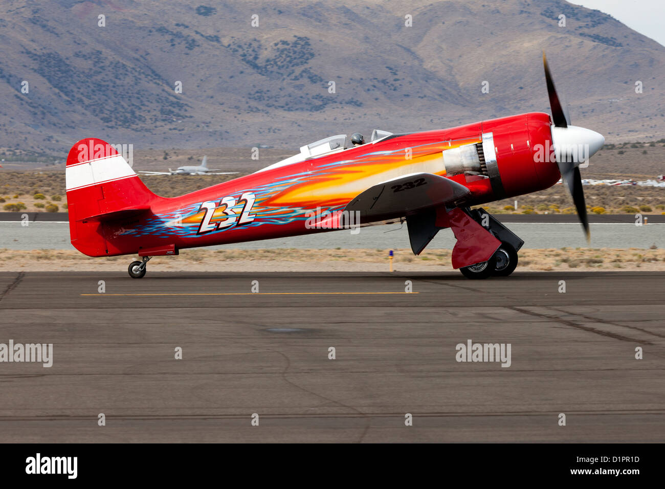 Shuttle Astronaut And Pilot Robert Hoot Gibson Taxies The Hawker Sea Fury September Fury Stock Photo Alamy