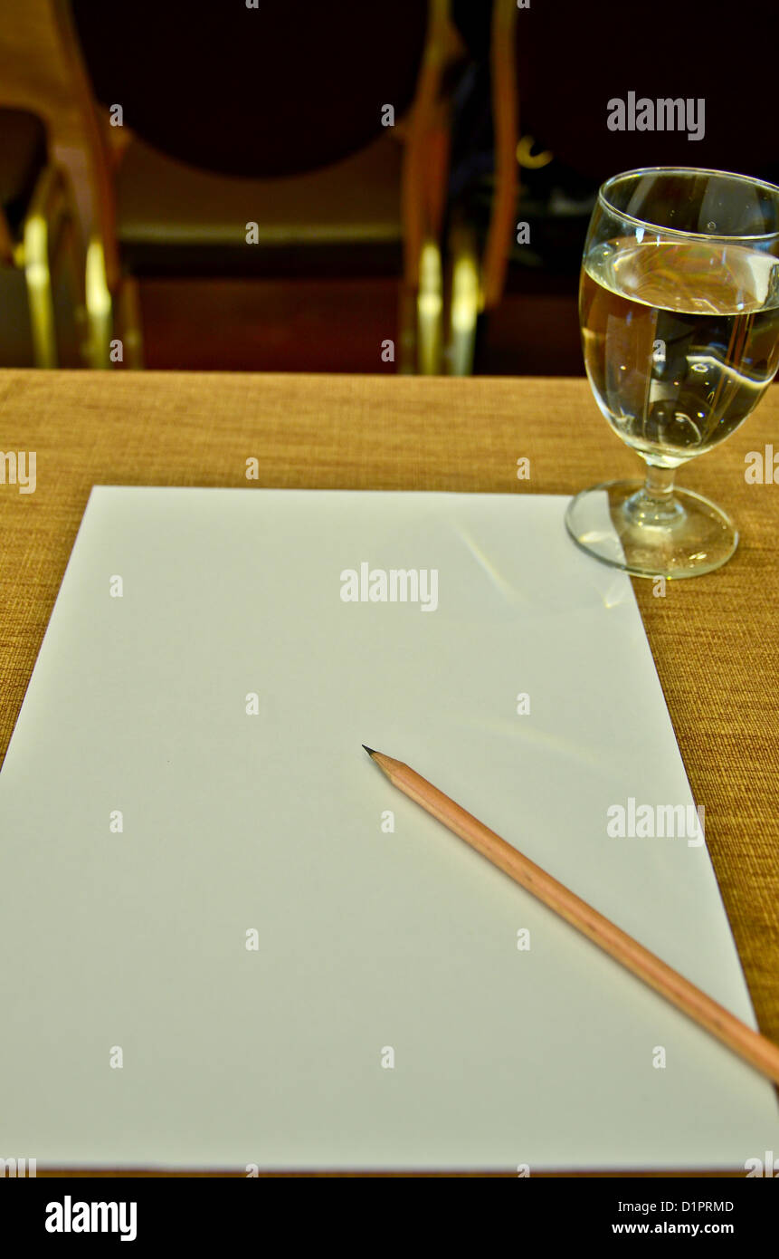 Water pencil glass hi-res stock photography and images - Alamy