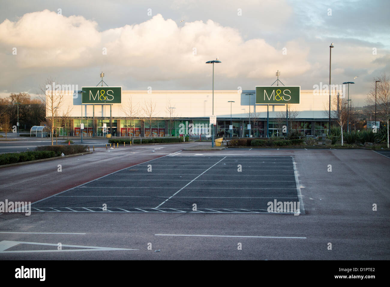 Empty car park with hires stock photography and images Alamy