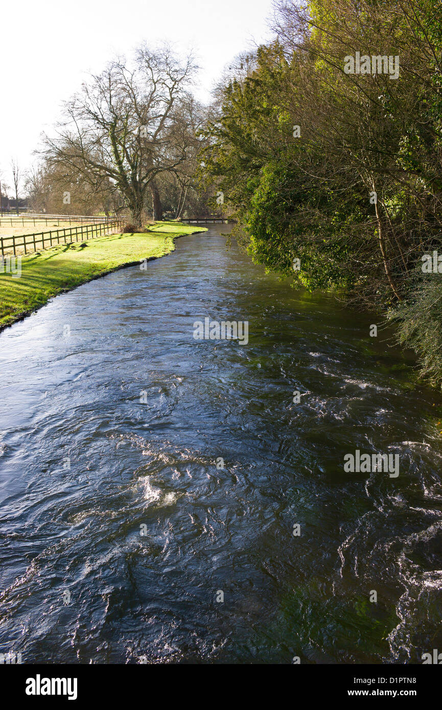 The River Test, Wherwell, Hampshire, England, UK Stock Photo Alamy