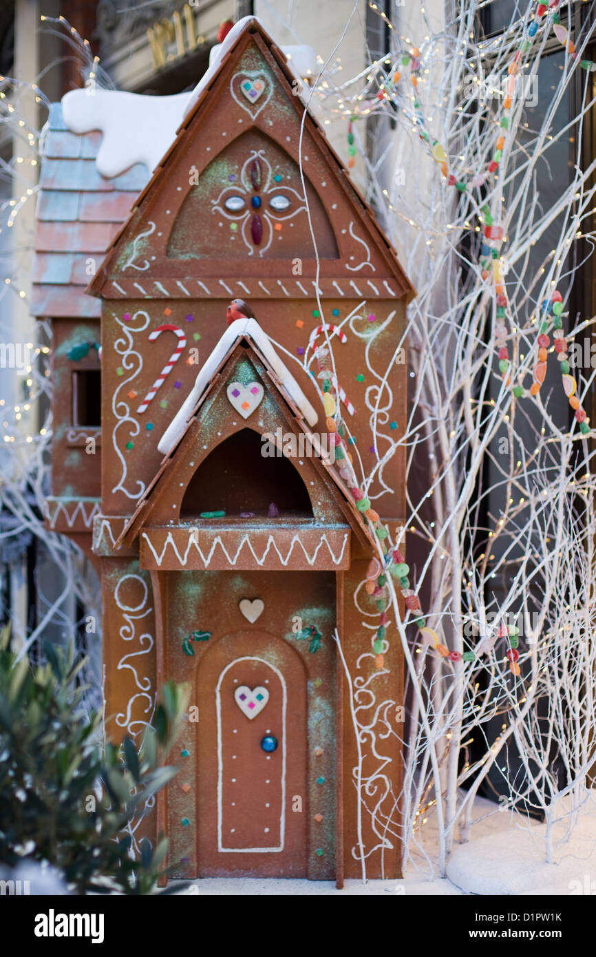 Gingerbread House Christmas Decorations on the streets of London