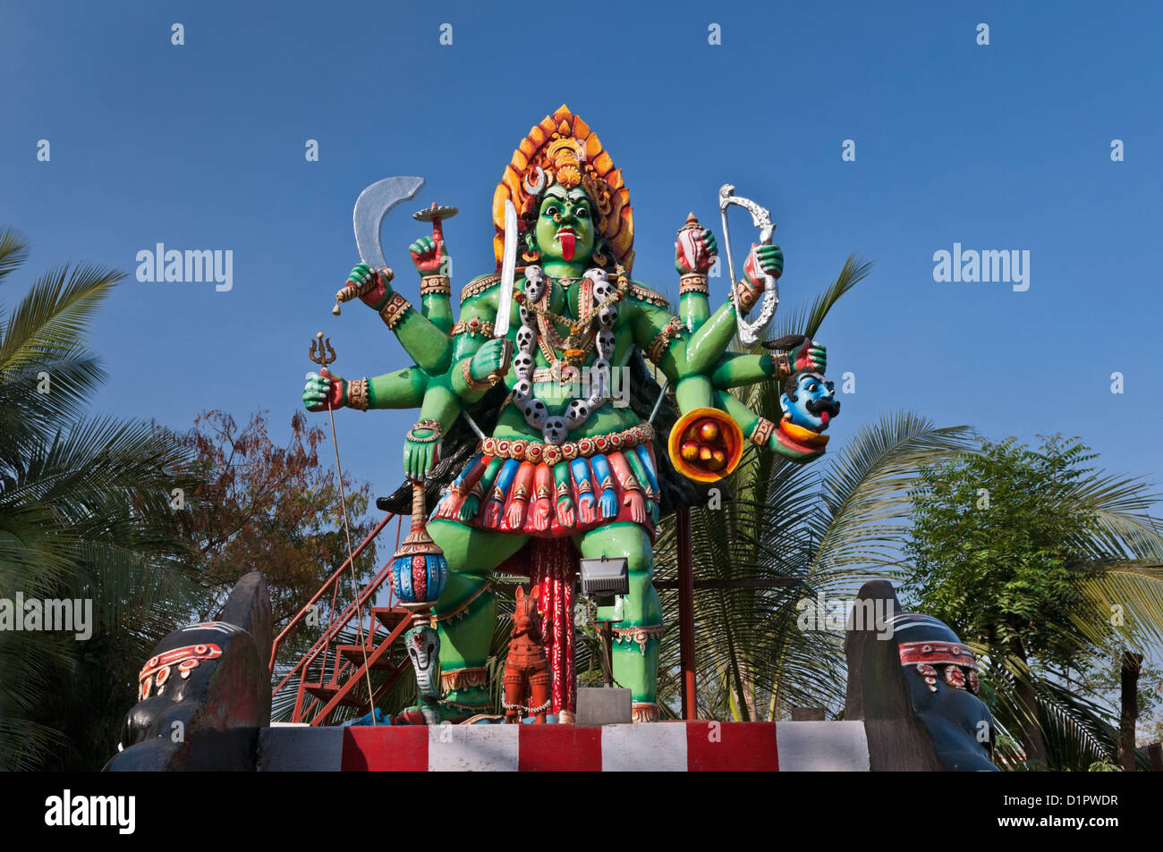 Kali Amman statue Madurai Tamil Nadu India Stock Photo - Alamy