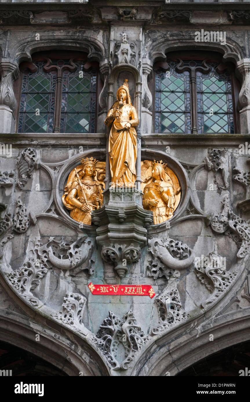 Heilig Bloedbasiliek Basilica of the Holy Blood Bruges Belgium Stock Photo