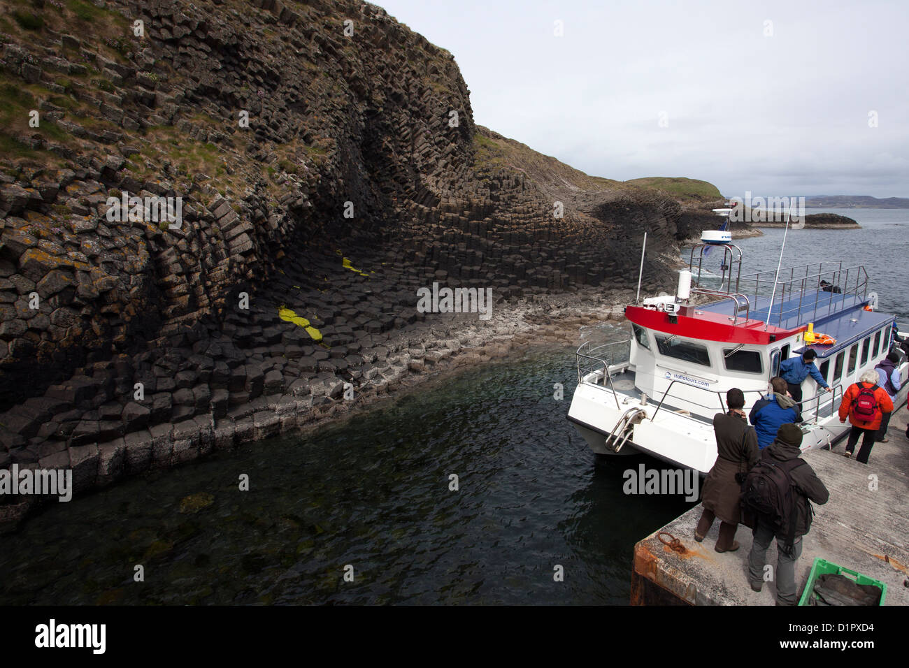 The Island of Staffa in the Inner Hebrides, Scotland, UK Stock Photo