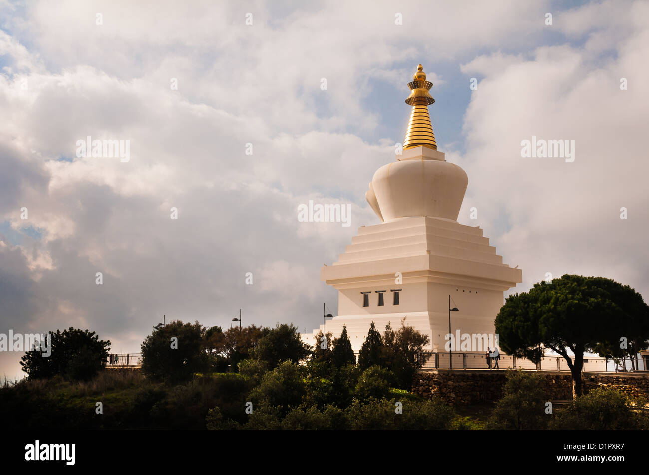 The Stupa (temple) at Benalmadena Spain Stock Photo