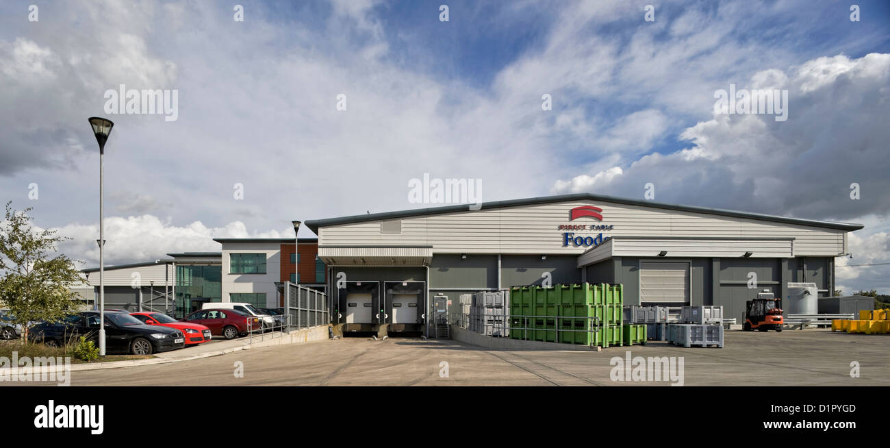 Direct Table Foods bacon and meat processing plant and offices, Bury St