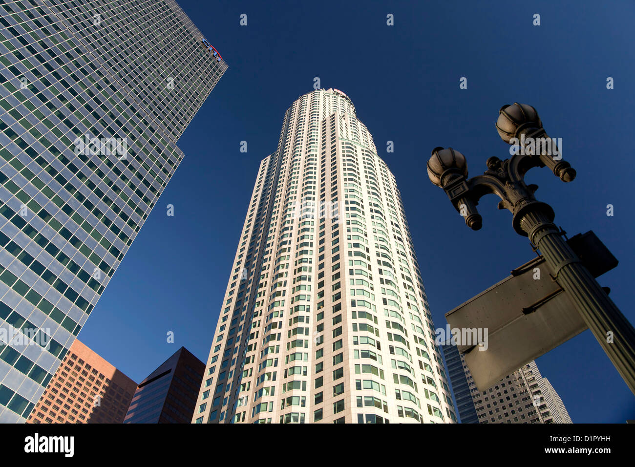 Citibank and US Bank Tower, Downtown Los Angeles, California, United States of America, USA Stock Photo