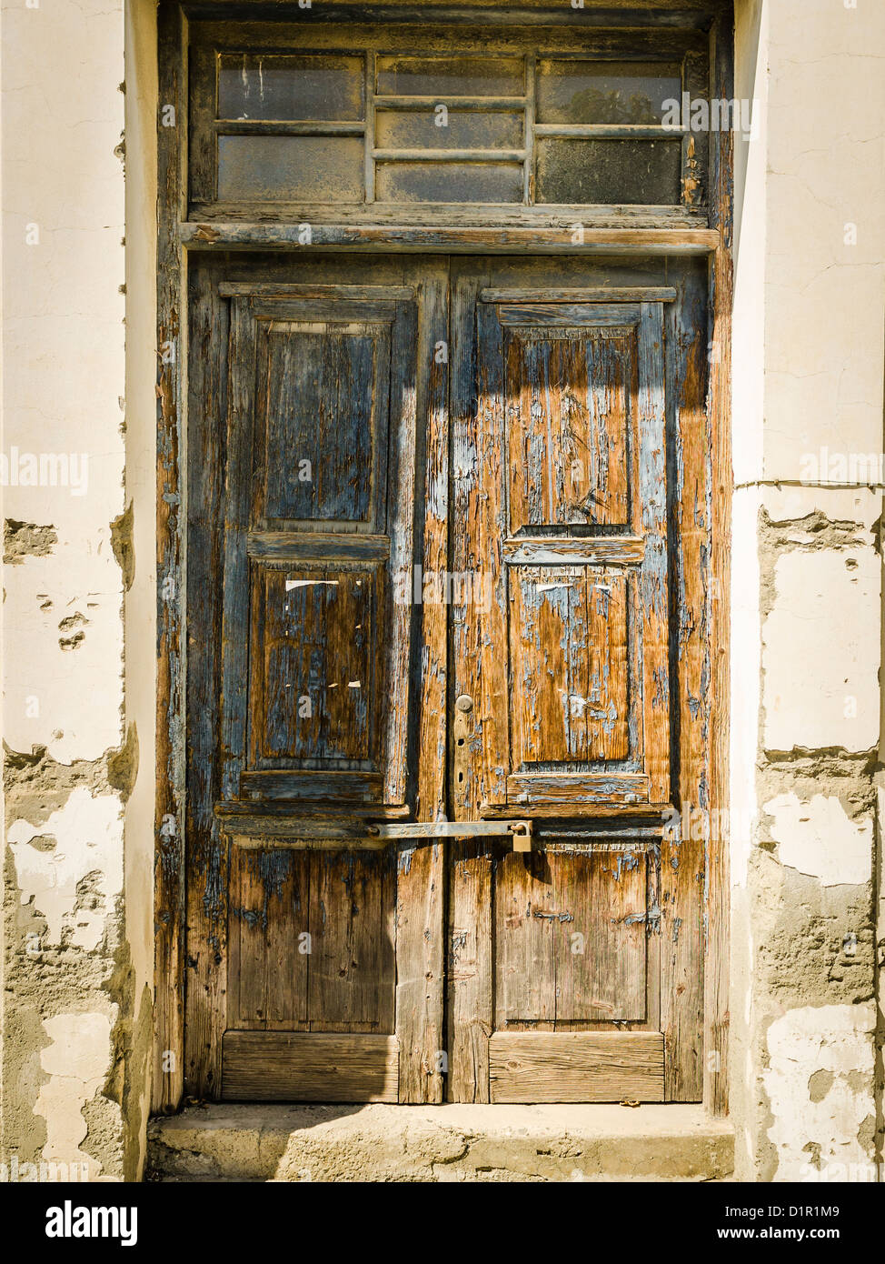 Rustic Looking Old Door Limassol Old Town Cyprus Stock Photo Alamy
