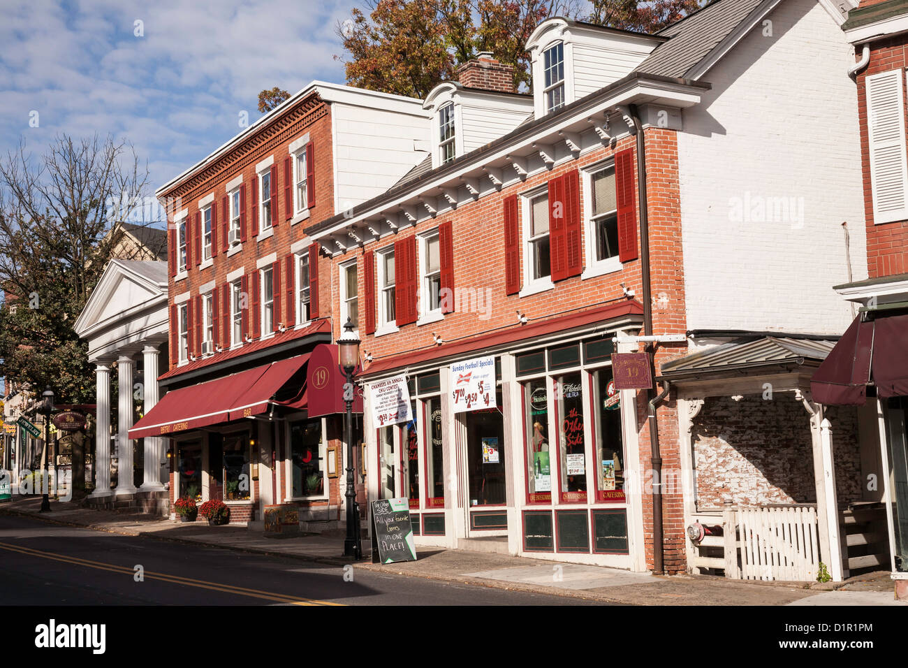 North Main Street in Doylestown, PA Stock Photo Alamy