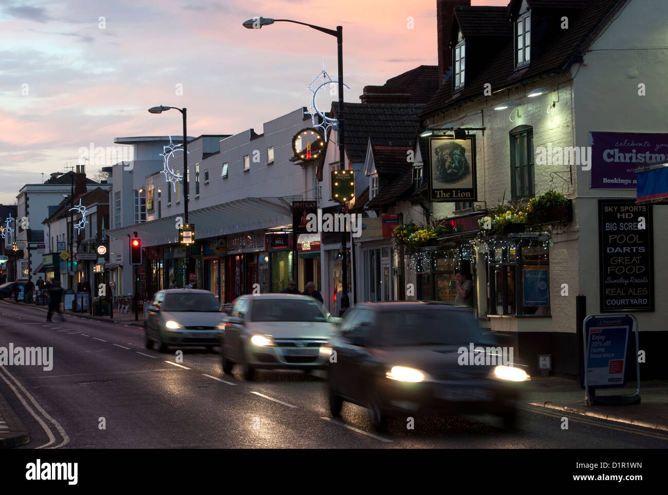 Kenilworth town centre Warwickshire UK Stock Photo - Alamy