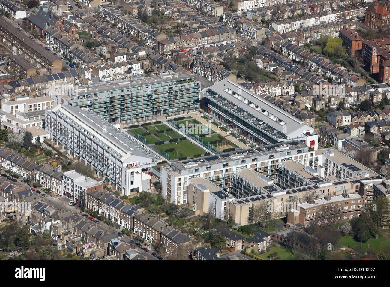 Aerial photograph of Highbury Stadium Stock Photo Alamy