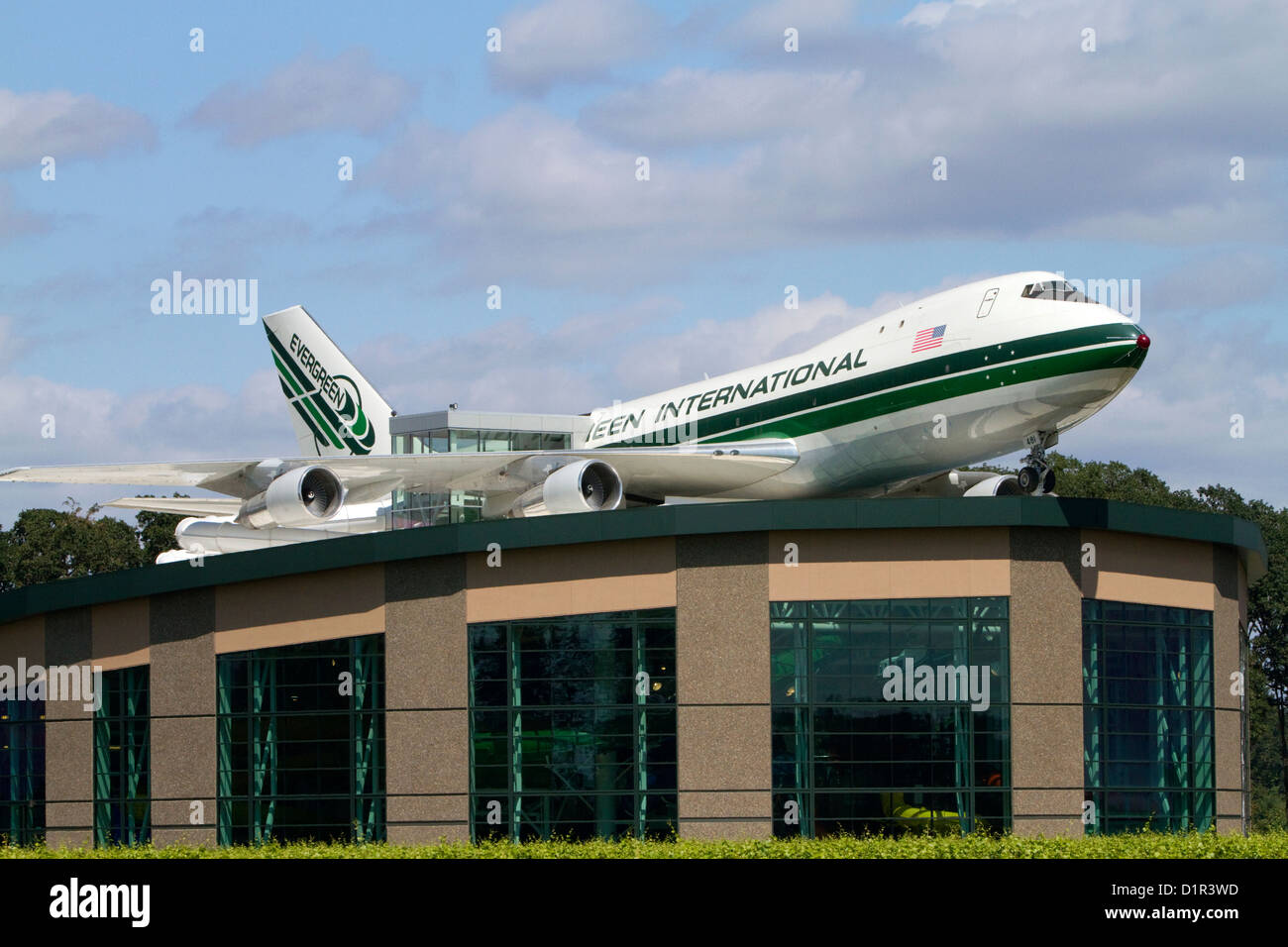 Exterior of the Evergreen Wings and Waves Waterpark located in