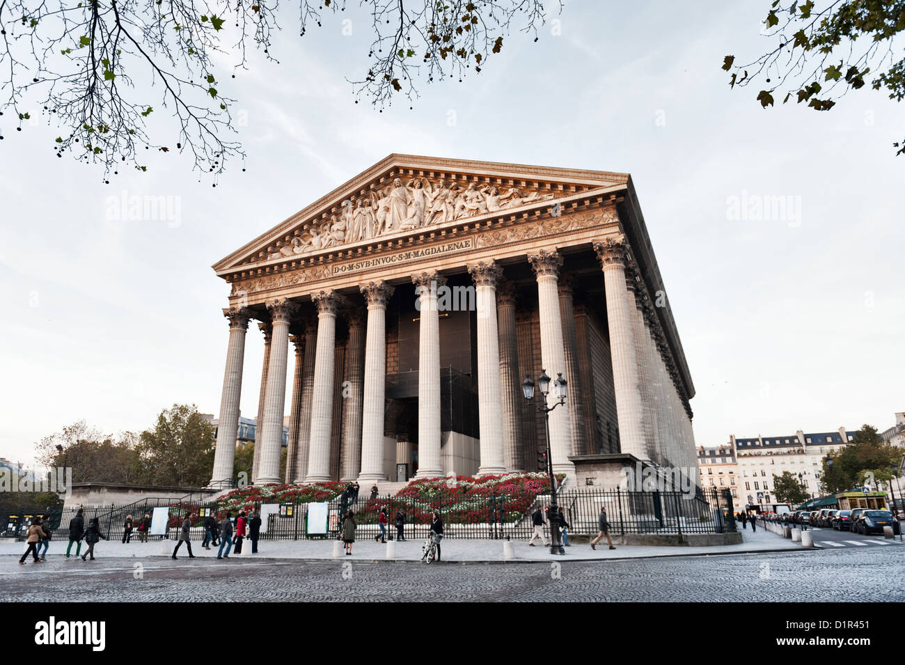 Paris, France: L'église de la Madeleine (Madeleine Church) in the 8th Arrondissement Stock Photo