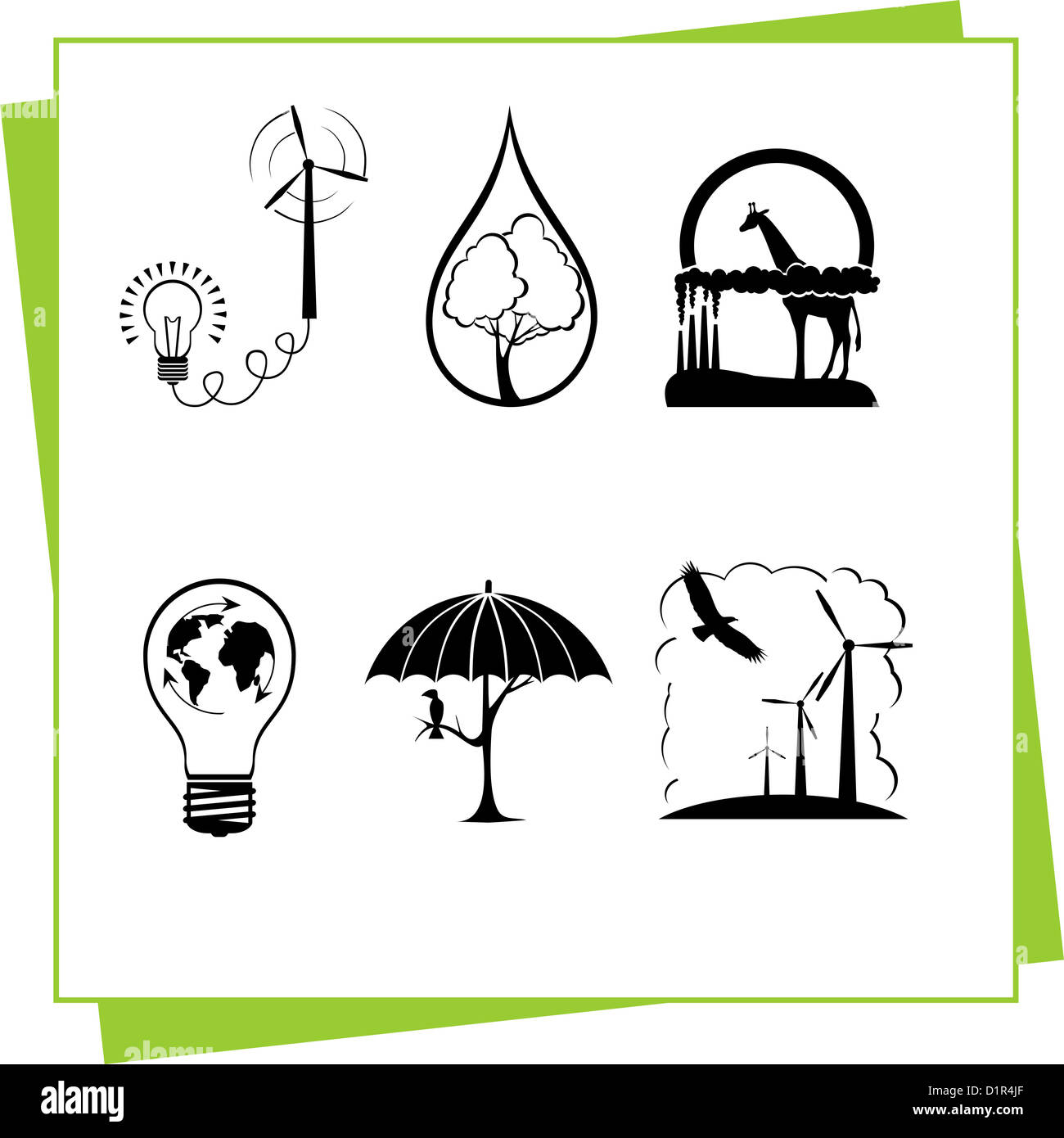 Ecology - illustration Stock Photo - Alamy