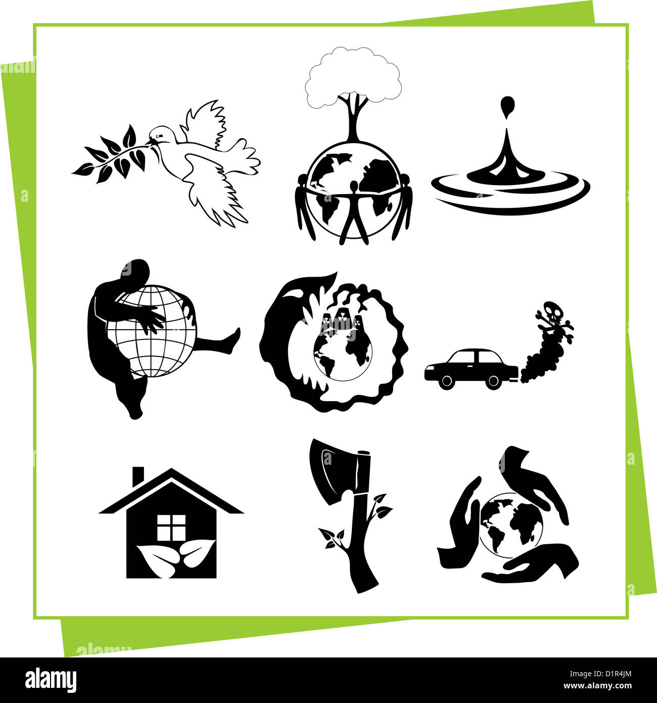 Ecology - illustration Stock Photo - Alamy