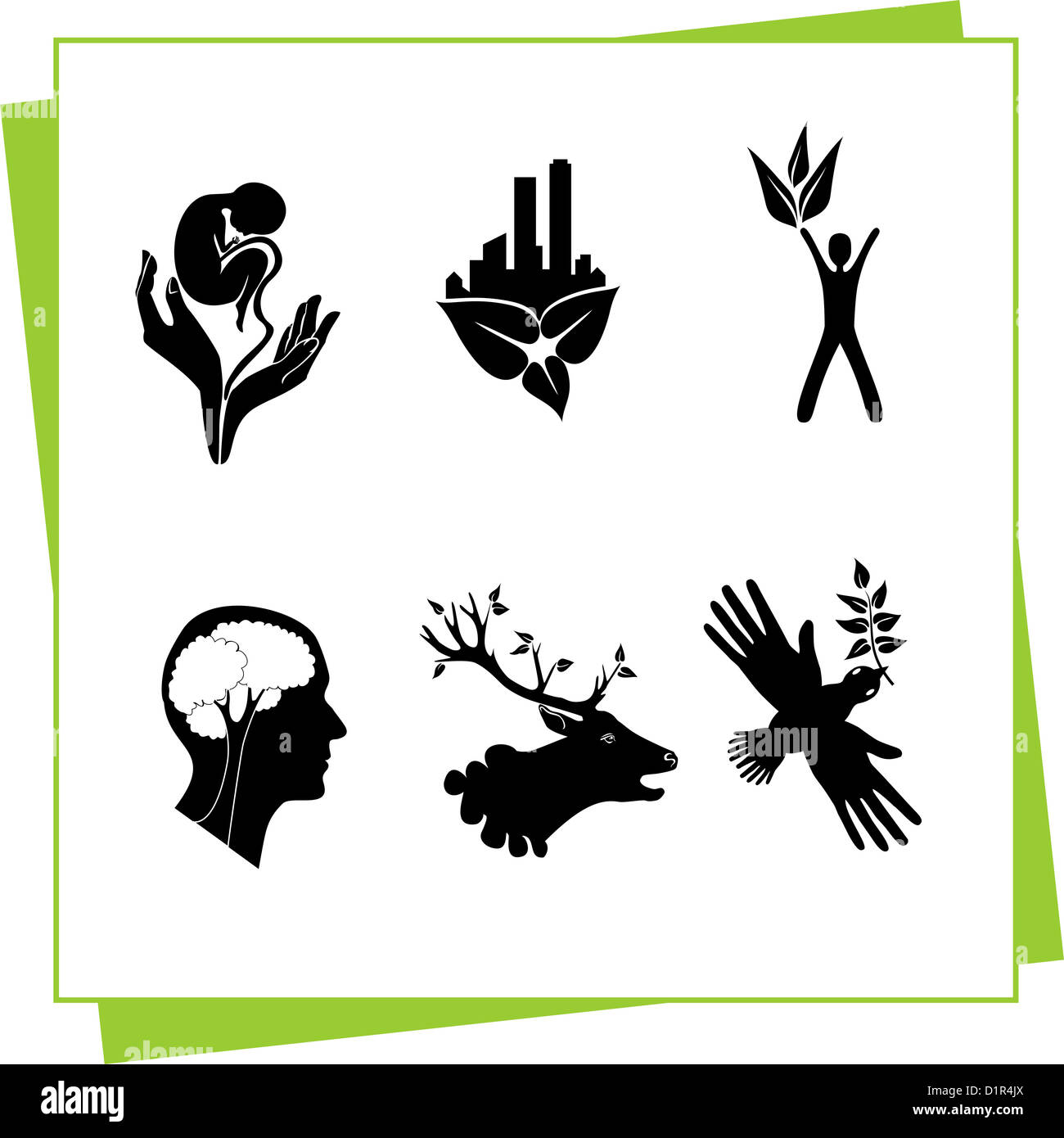 Ecology - illustration Stock Photo - Alamy