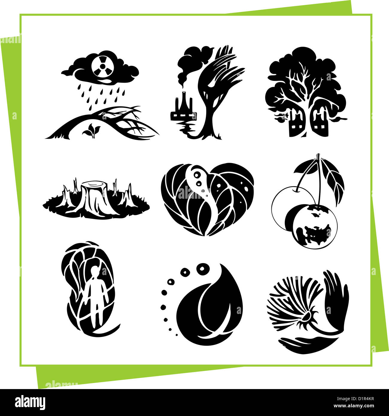 Ecology - illustration Stock Photo - Alamy