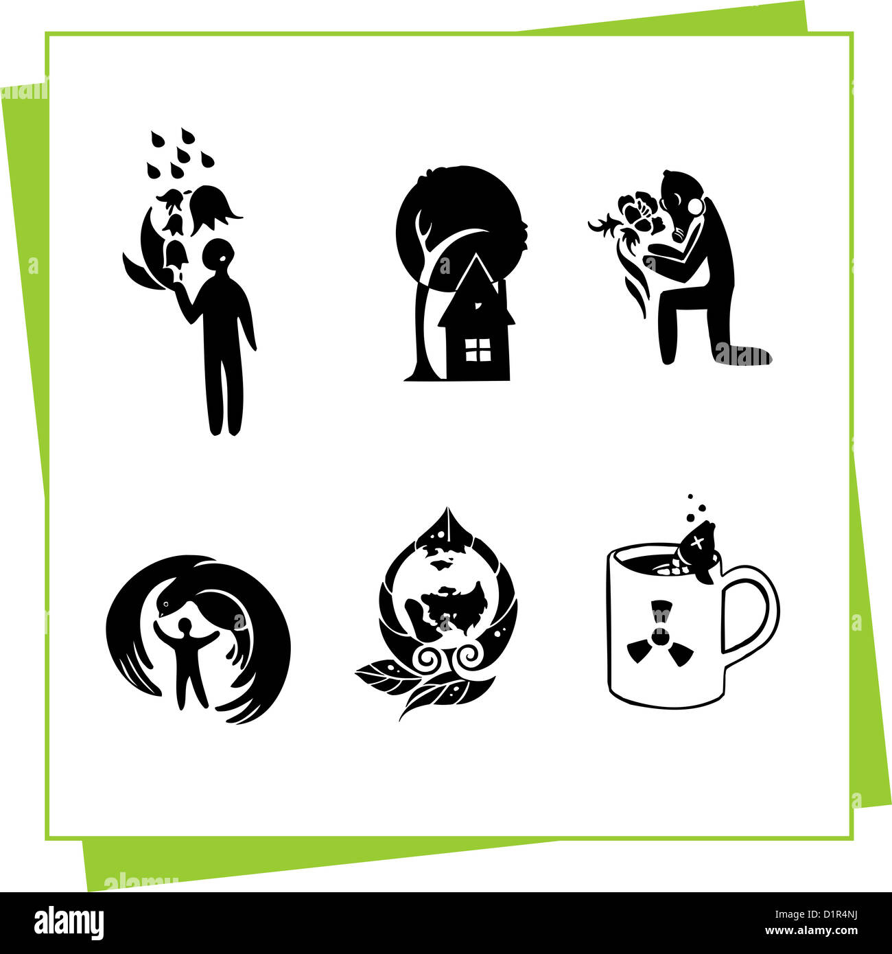 Ecology - illustration Stock Photo - Alamy
