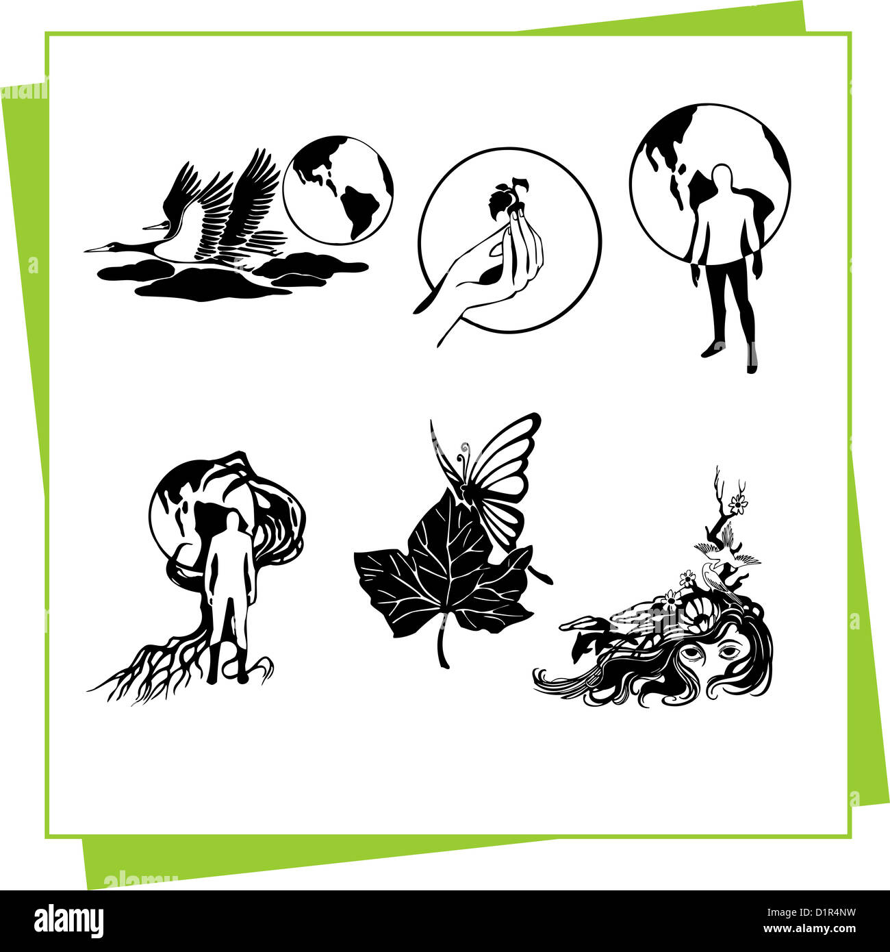 Ecology - illustration Stock Photo - Alamy