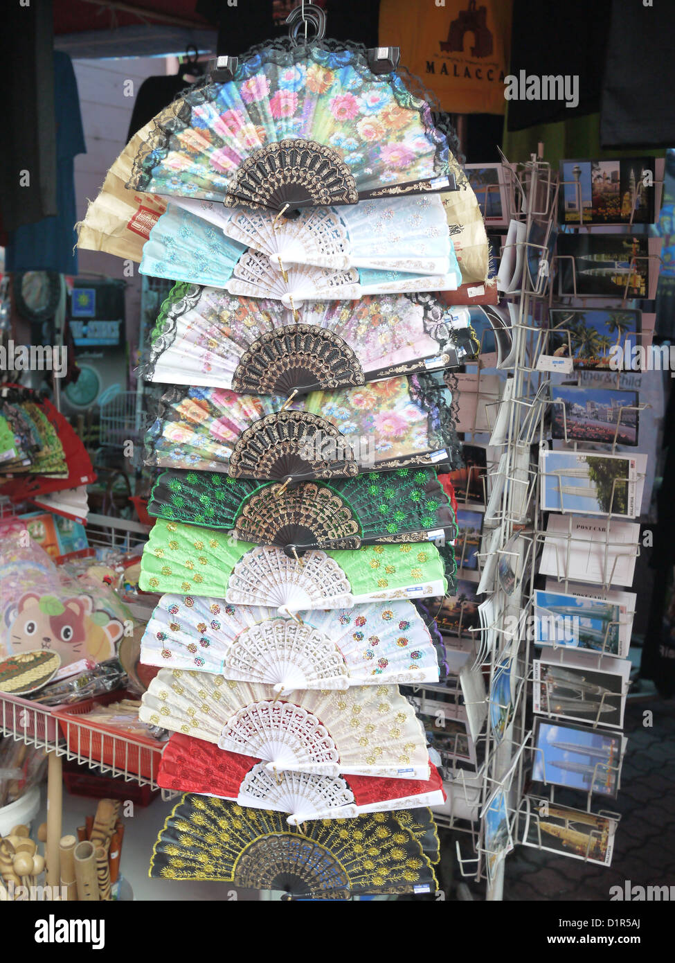 traditional chinese paper fan for sale Stock Photo - Alamy