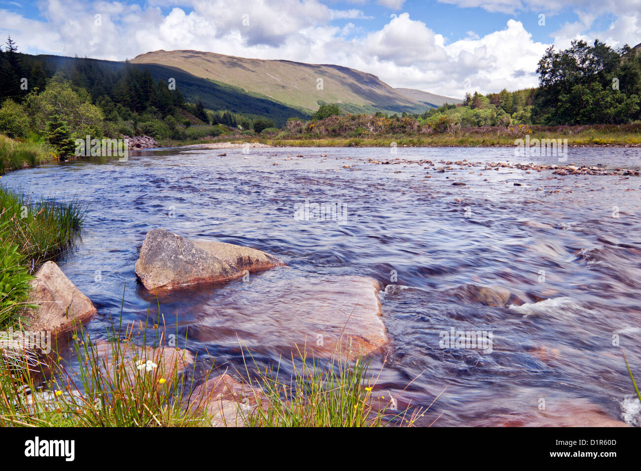 River Lochy and Beinn Udlaidh Scotland Stock Photo