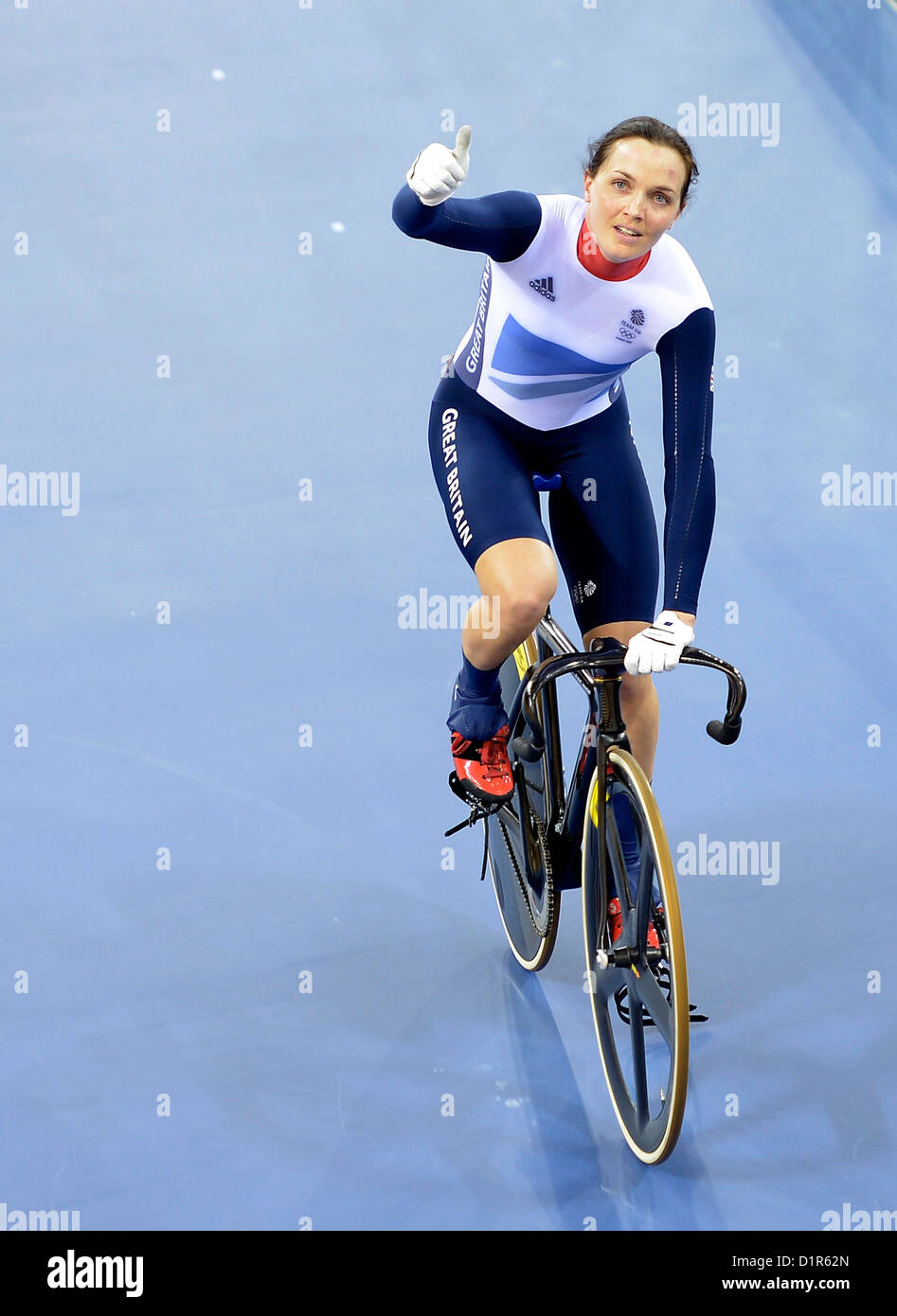 Victoria Pendleton (GBR, Great Britain). Track Cycling Stock Photo