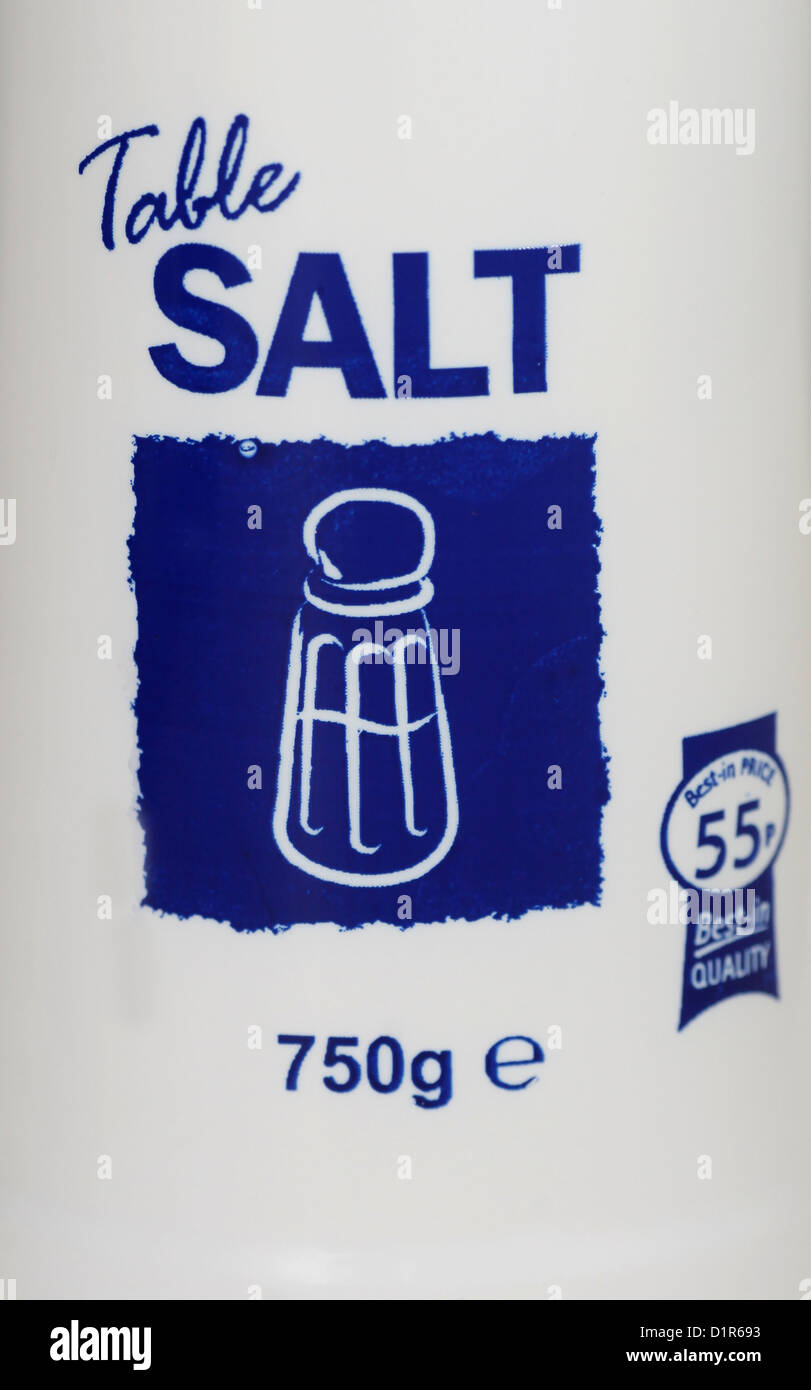 Table Salt container Stock Photo Alamy