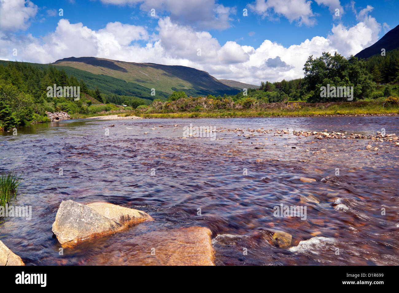 River Lochy and Beinn Udlaidh Argyle & Bute Scotland Stock Photo