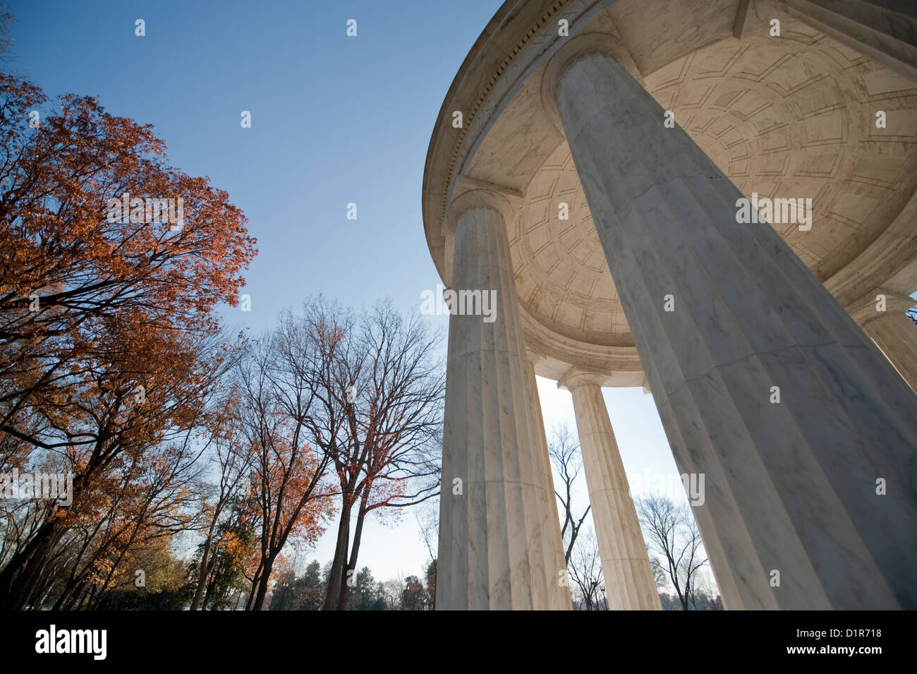 District of Columbia World War I Memorial temple in West Potomac Park, Washington DC, USA Stock Photo