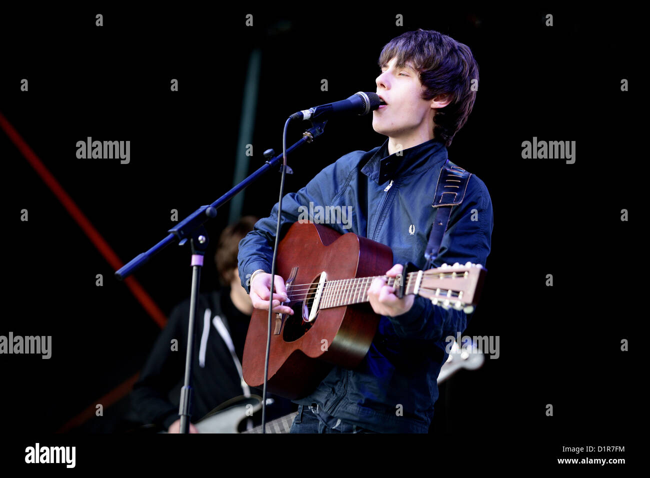 Jake Bugg performing Live at Y-Not Music Festival 2012 Stock Photo