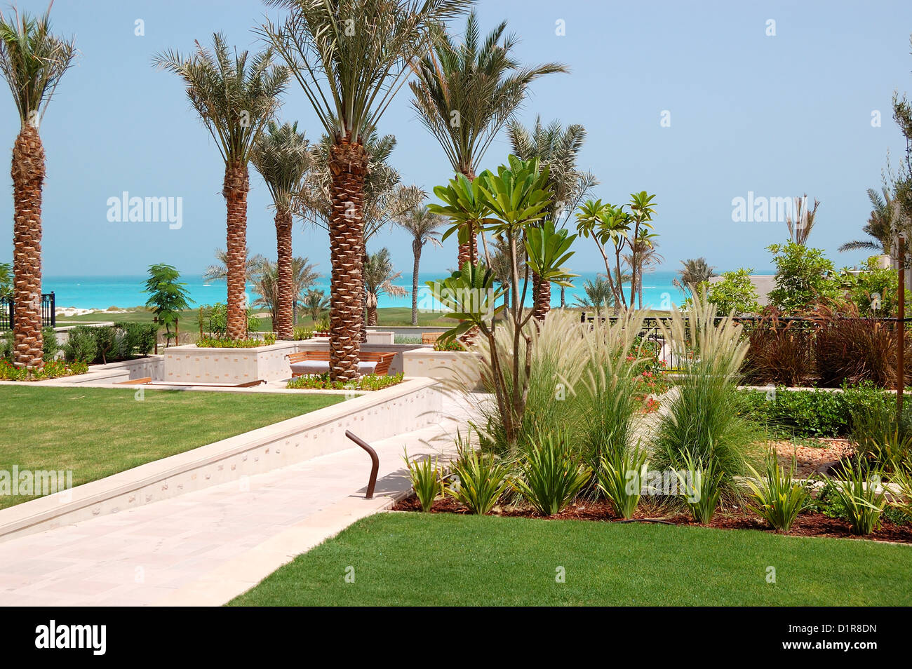 The decoration of luxury hotel, Saadiyat island, Abu Dhabi, UAE Stock Photo