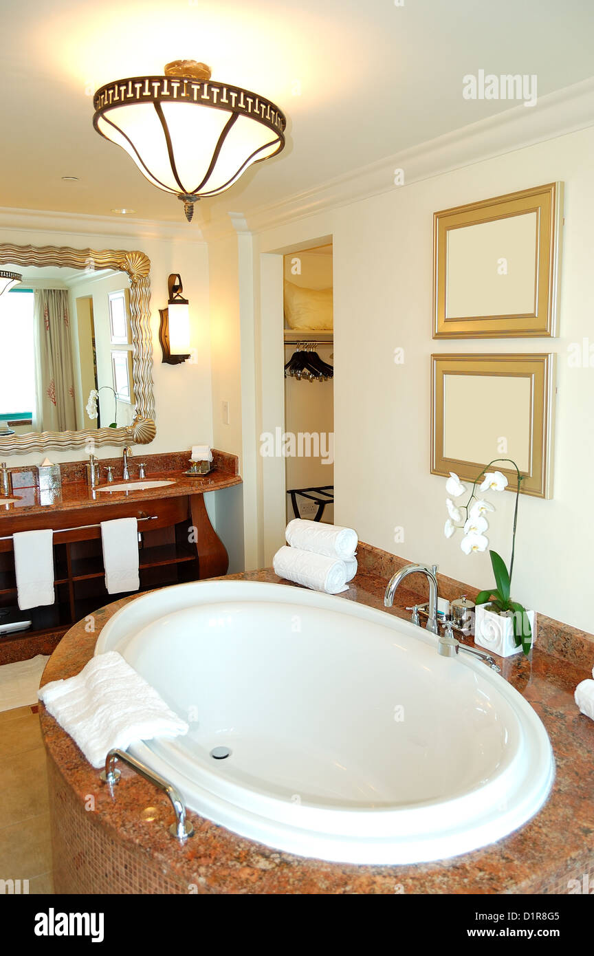 Bathroom in the luxurious hotel, Dubai, UAE Stock Photo Alamy