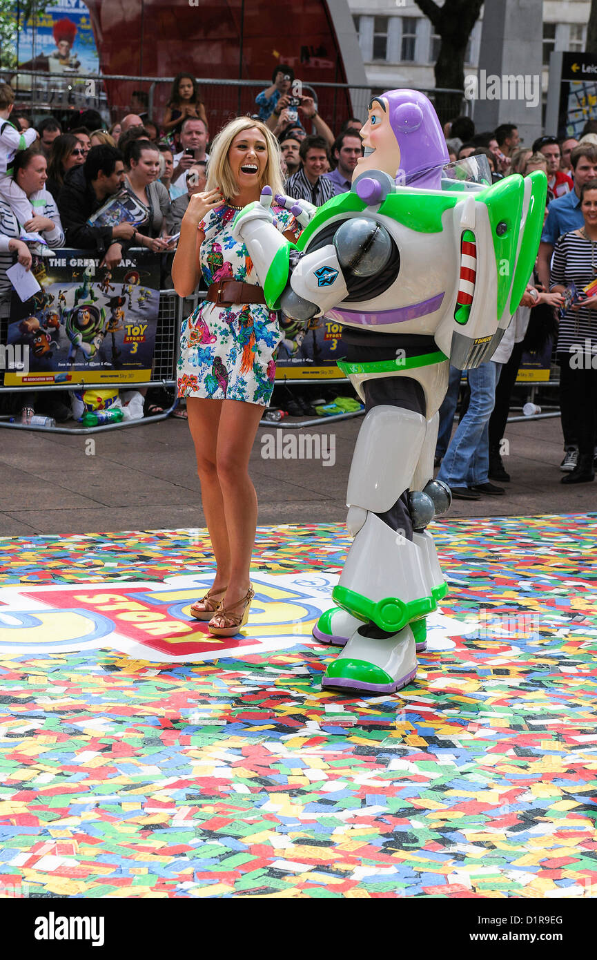 Jenny Frost attends the Uk Premiere of Toy Story 3 at The Empire Leicester Square, London, 18 July 2010. Picture by Julie Edwards. Stock Photo