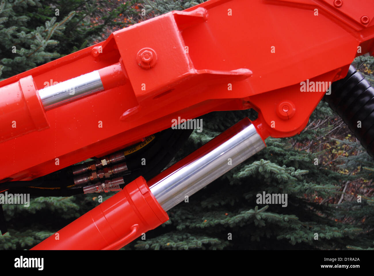 New heavy duty machine hydraulic arm Stock Photo Alamy