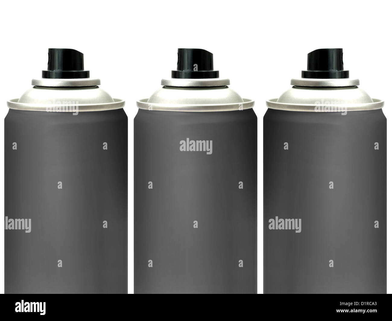 Aerosol spray cans isolated against a white background Stock Photo - Alamy