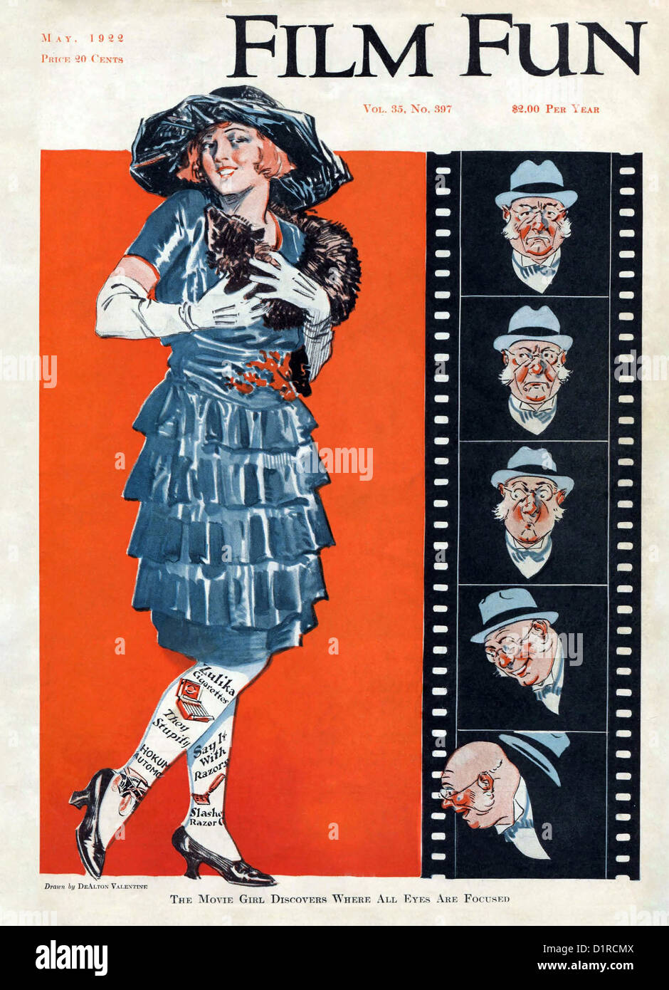 FILM  FUN Cover of US fan magazine May 1922 Stock Photo