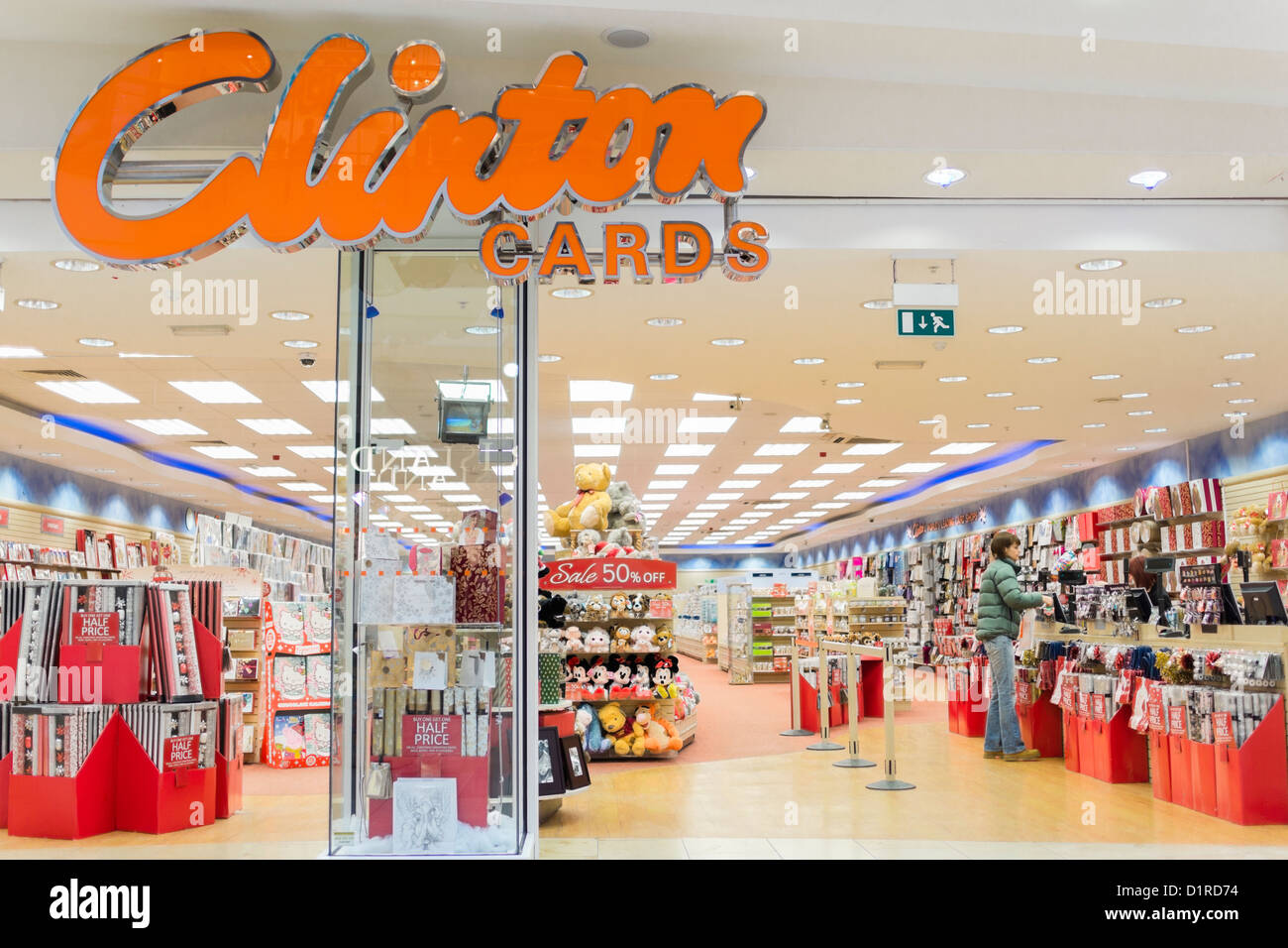 Clinton Cards shop front at the Metrocentre of Clinton Cards. Stock Photo