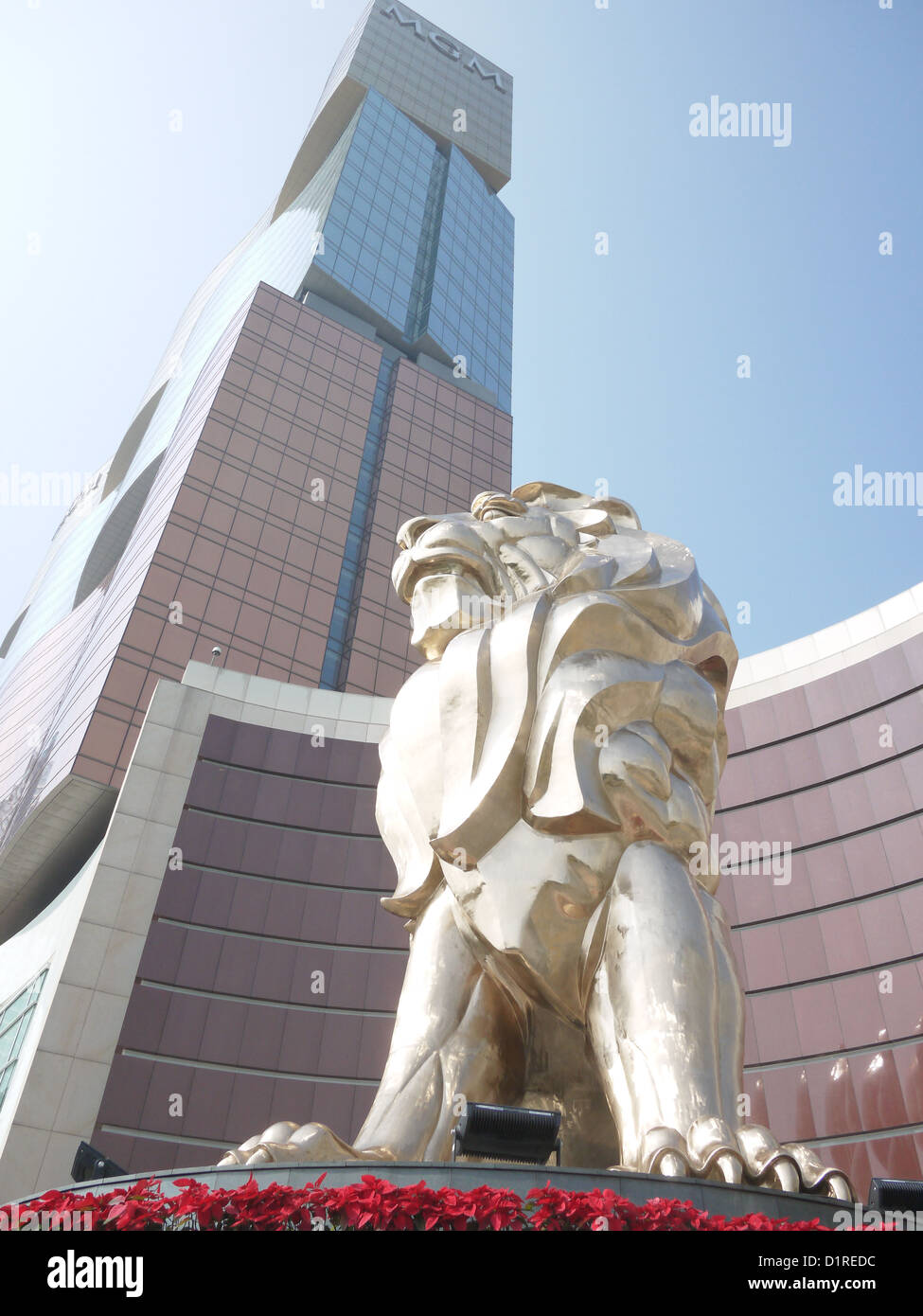 Macau MGM lion sculpture Stock Photo