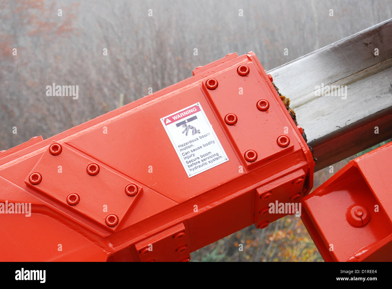 New heavy duty machine hydraulic arm Stock Photo Alamy