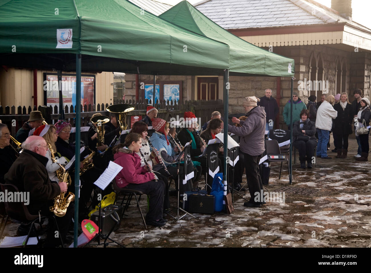 Brass band carols snow hires stock photography and images Alamy