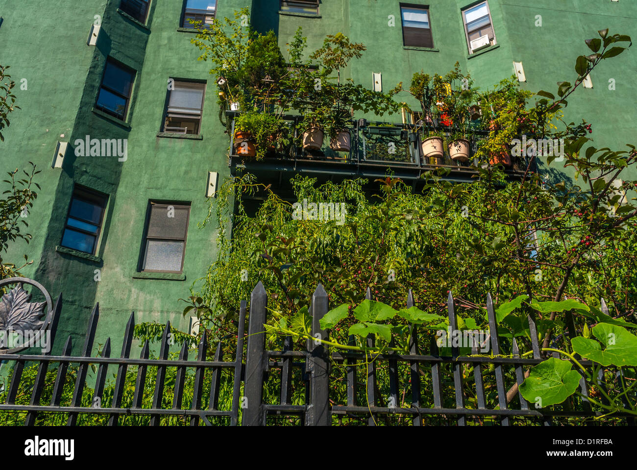 New York, NY, USA, View of East Village 'Liz Christy' Community Gardens Stock Photo