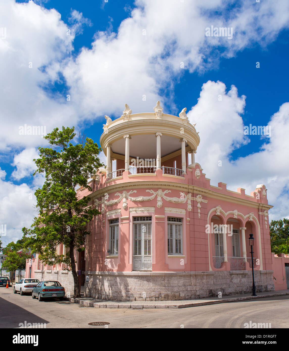 PONCE, PUERTO RICO - Casa Wiechers-Villaronga, historic mansion housing the Ponce Museum of Architecture. Stock Photo