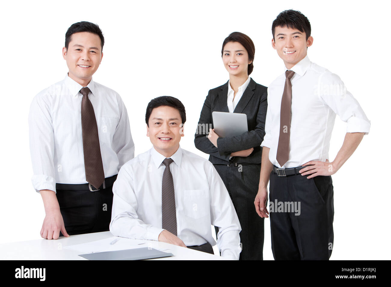 Portrait of a confident business team Stock Photo