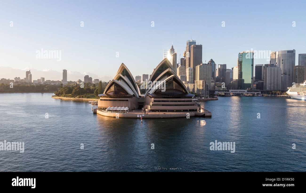 Sydney Opera House as seen from Sydney Harbour, Australia Stock Photo