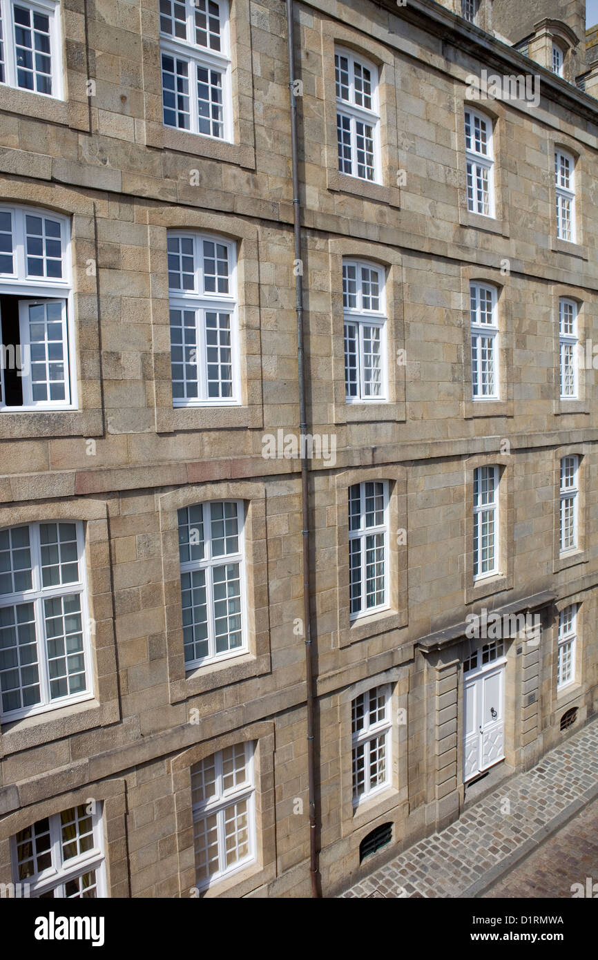 typical intra muros st malo houses, brittany, france Stock Photo Alamy