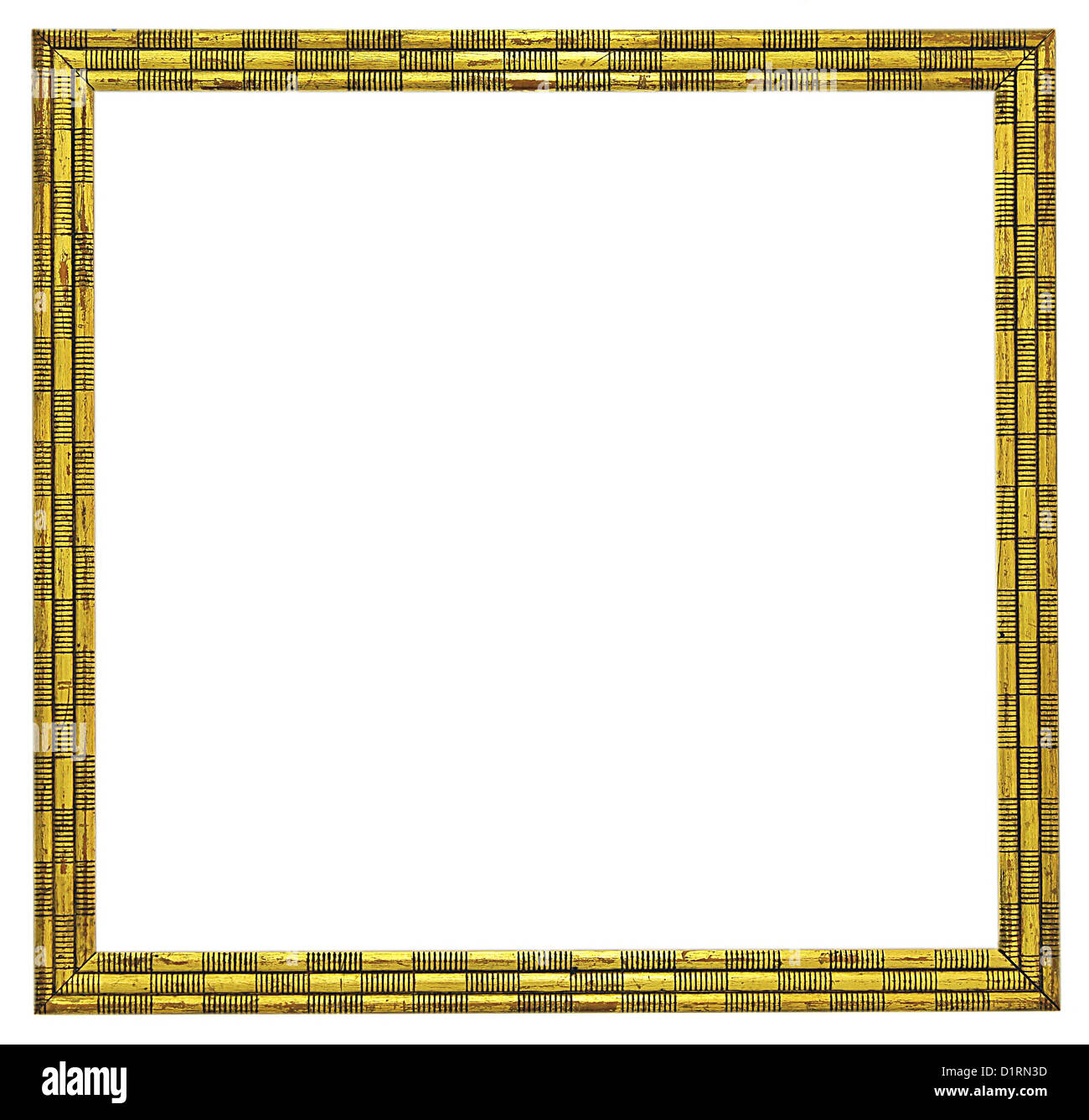 modern gold picture frame isolated on white background Stock Photo Alamy