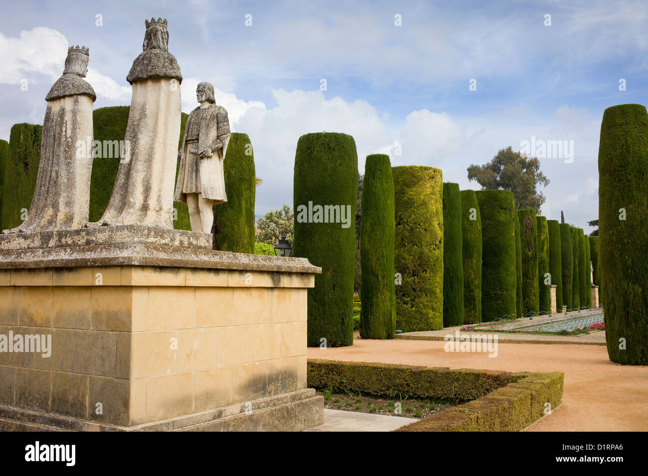 Christopher Columbus, Queen Isabella and King Ferdinand statues in the