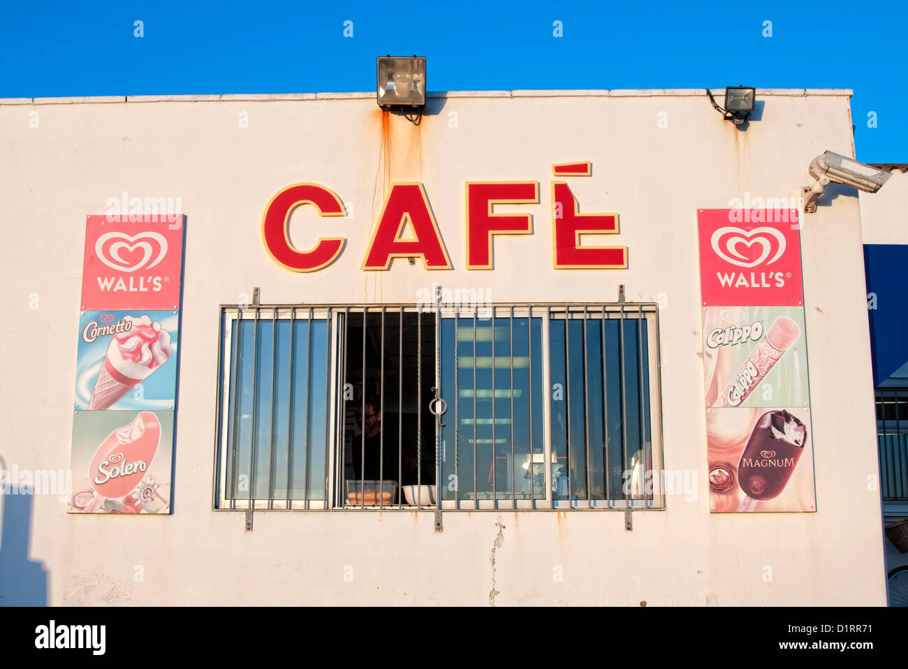 cafe on Hayling Island Hampshire UK Stock Photo