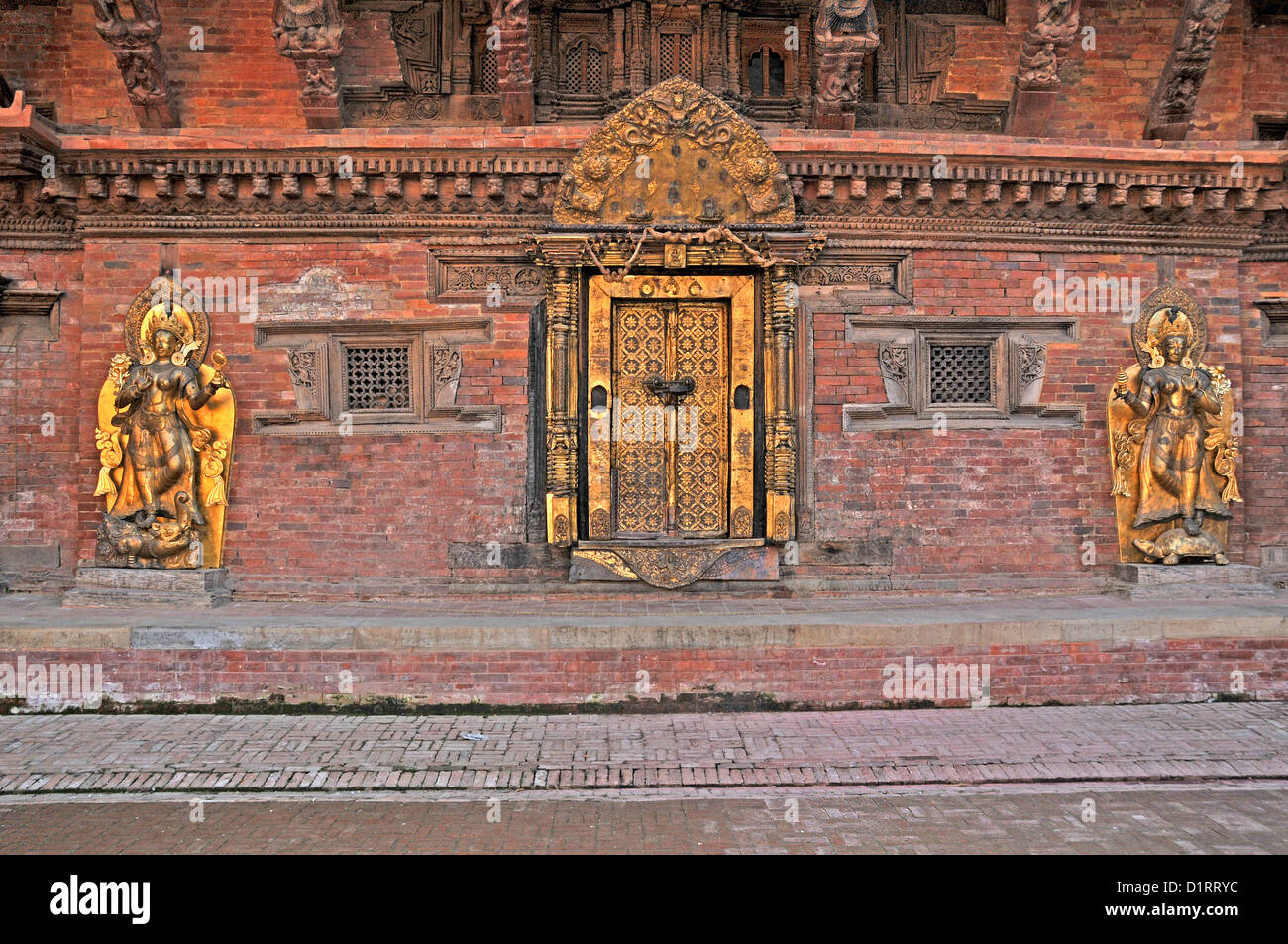 Bayda Mandir sanctuary Royal Palace Durbar square Patan Nepal Stock Photo
