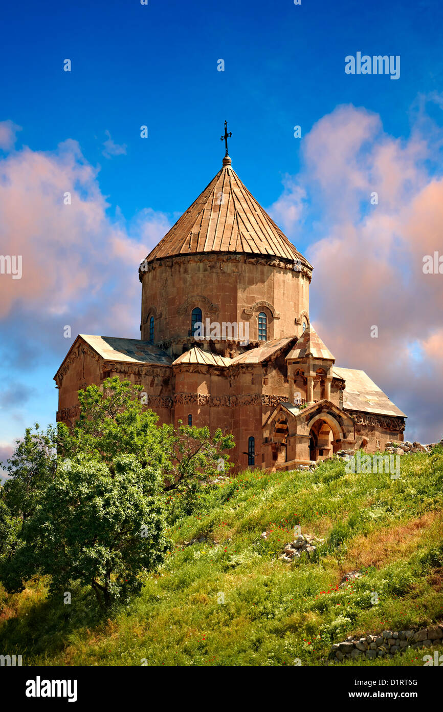 10th century Armenian Orthodox Cathedral of the Holy Cross on Akdamar Island, Lake Van Turkey 54 Stock Photo